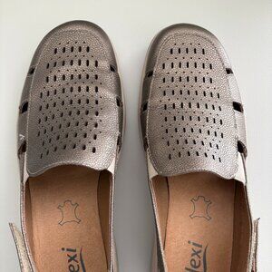 Bronze Slingback Loafers Flexi Brand Size 7/37